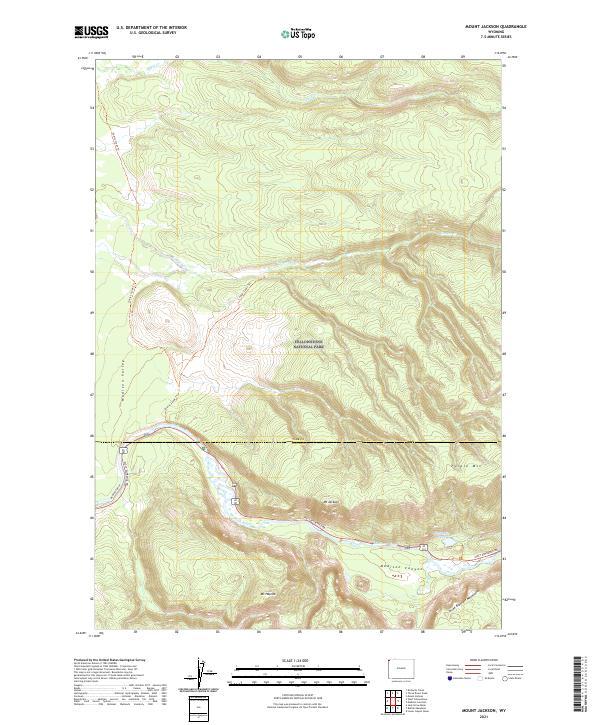 Mount Jackson, WY — USGS 7.5-minute topo (2021)