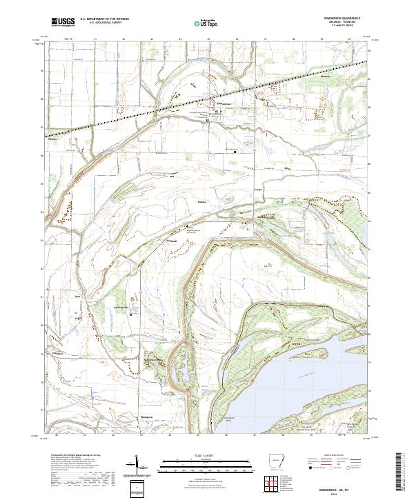 Edmondson, AR-TN — USGS 7.5-minute topo (2024)
