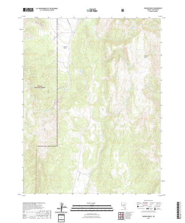 Segura Ranch, NV — USGS 7.5-minute topo (2021)