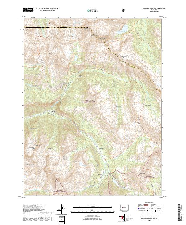 Snowmass Mountain, CO — USGS 7.5-minute topo (2022)