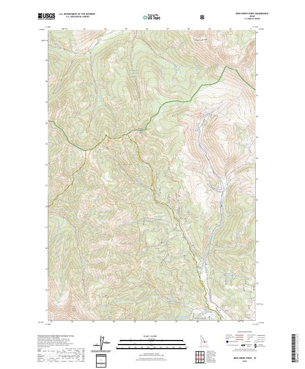 Iron Creek Point, ID — USGS 7.5-minute topo (2023)