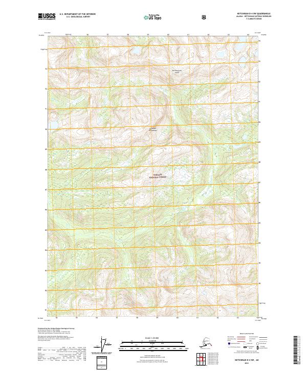 Ketchikan D-4 SW, AK — USGS 7.5-minute topo (2021)