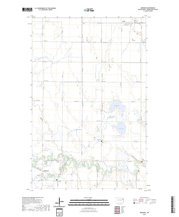Mekinock, ND — USGS 7.5-minute topo (2024)