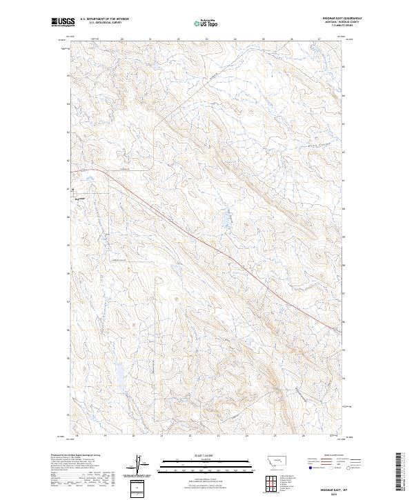 Ingomar East, MT — USGS 7.5-minute topo (2024)