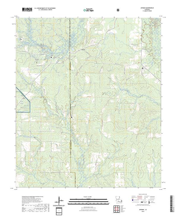 Afeman, LA — USGS 7.5-minute topo (2024)