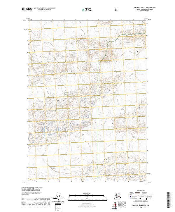 Bering Glacier C-8 SW, AK — USGS 7.5-minute topo (2024)