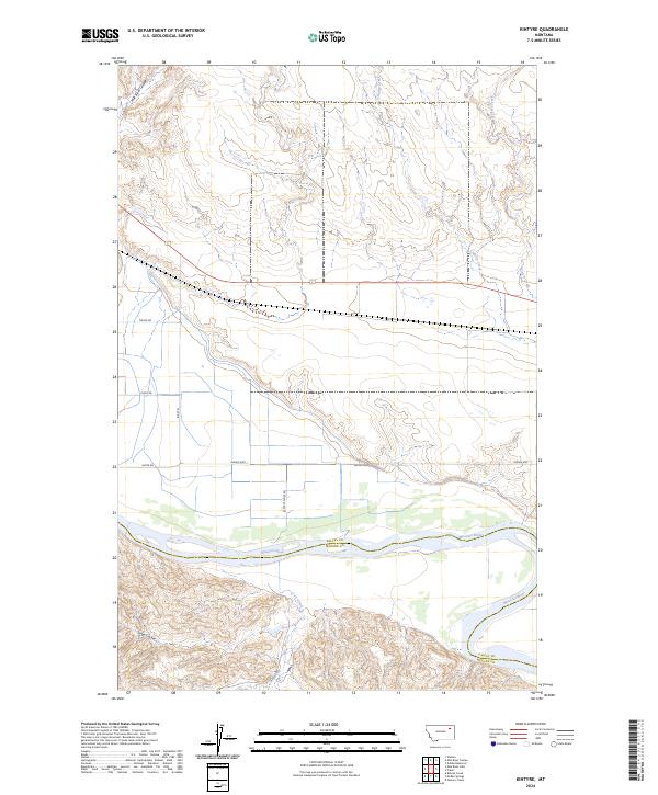 Kintyre, MT — USGS 7.5-minute topo (2024)