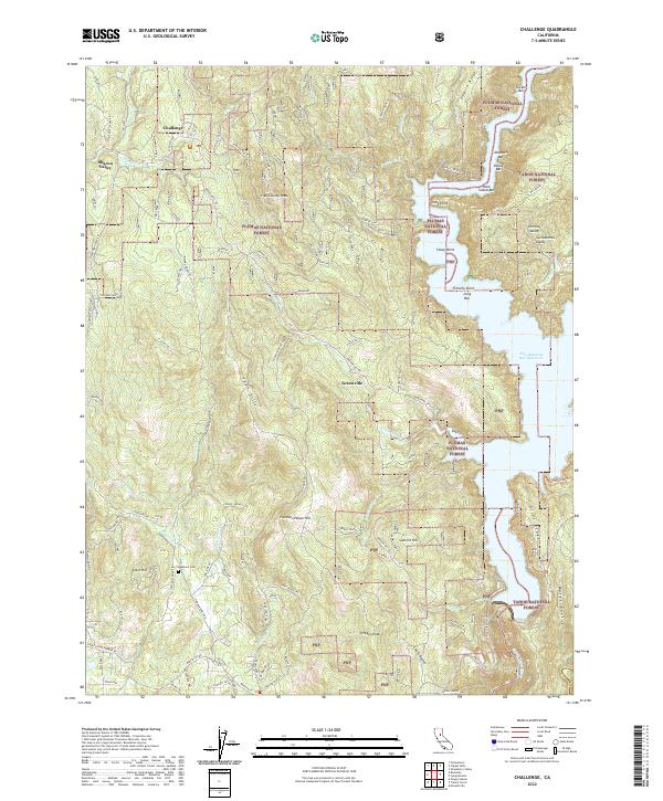 Challenge, CA — USGS 7.5-minute topo (2022)