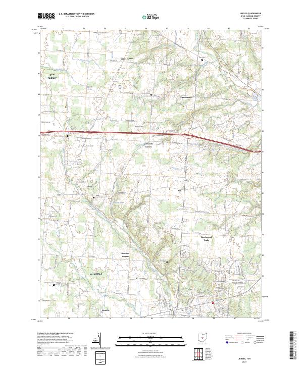 Jersey, OH — USGS 7.5-minute topo (2023)