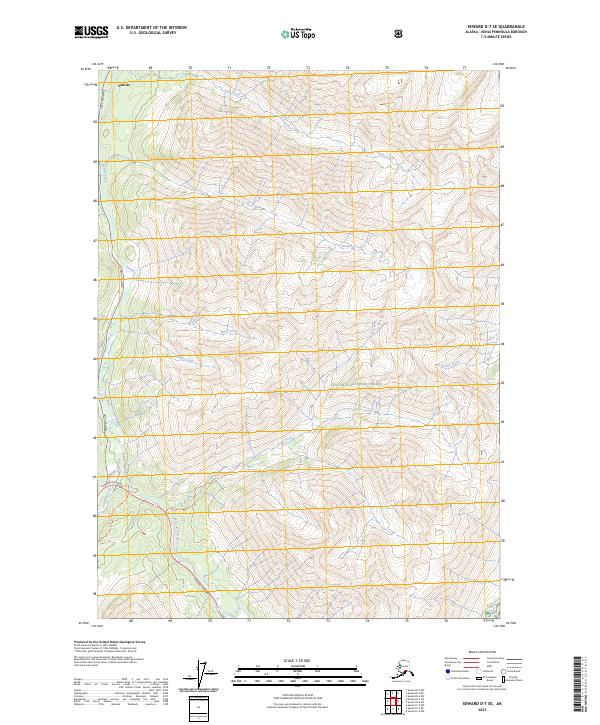Seward D-7 SE, AK — USGS 7.5-minute topo (2023)