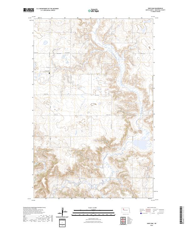 Sikes Dam, ND — USGS 7.5-minute topo (2024)
