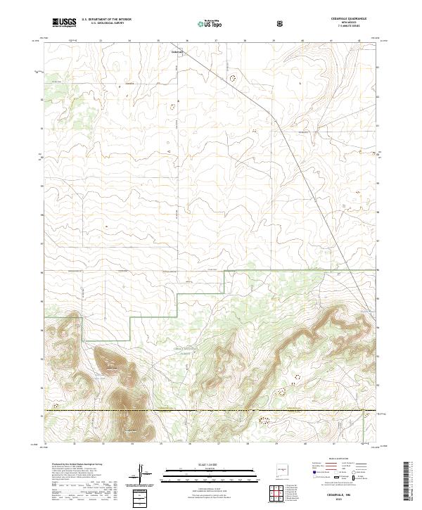 Cedarvale, NM — USGS 7.5-minute topo (2023)