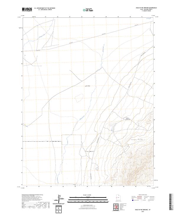Hole in the Ground, UT — USGS 7.5-minute topo (2023)