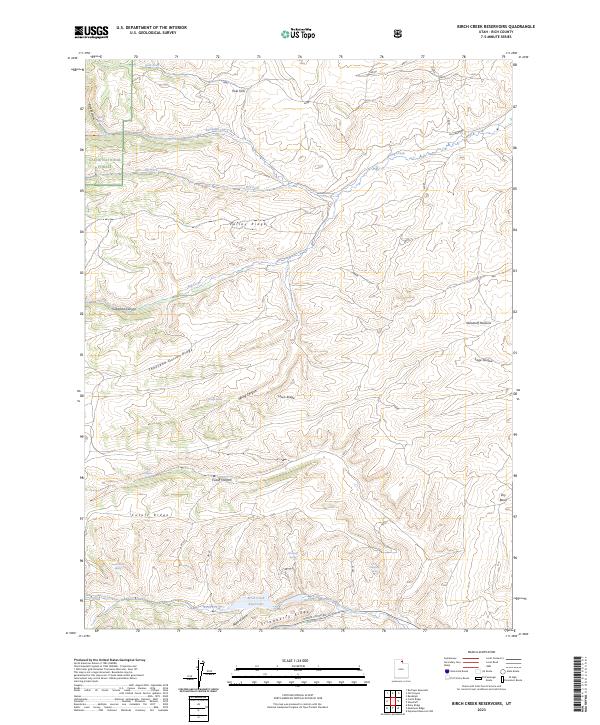 Birch Creek Reservoirs, UT — USGS 7.5-minute topo (2023)