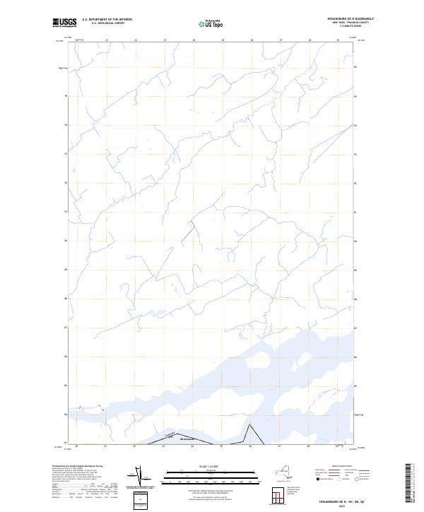 Hogansburg OE N, NY-ON-QC — USGS 7.5-minute topo (2023)