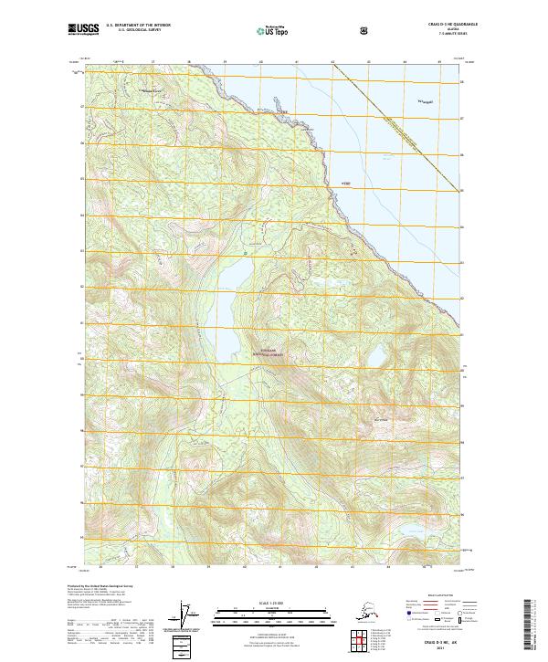 Craig D-3 NE, AK — USGS 7.5-minute topo (2021)