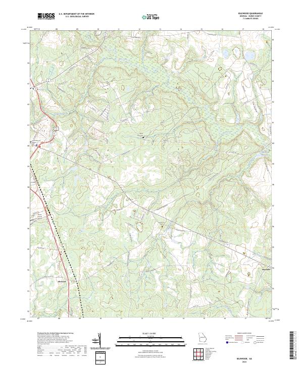 Idlewood, GA — USGS 7.5-minute topo (2024)