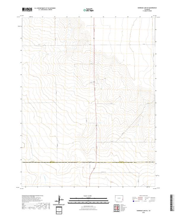 Sheridan Lake SE, CO — USGS 7.5-minute topo (2022)