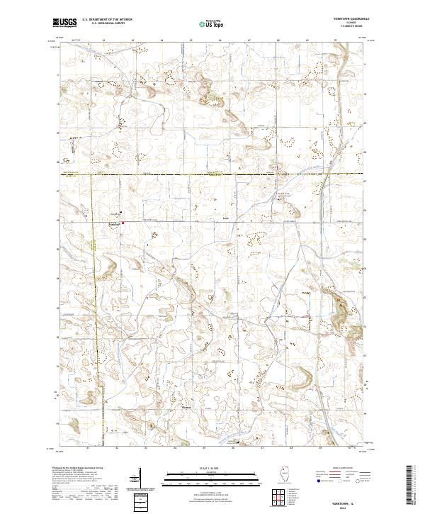 Yorktown, IL — USGS 7.5-minute topo (2024)