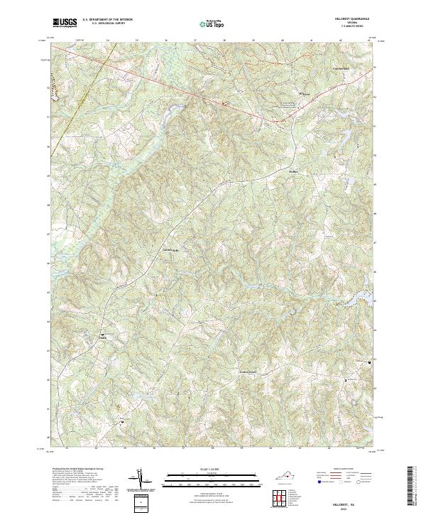 Hillcrest, VA — USGS 7.5-minute topo (2022)