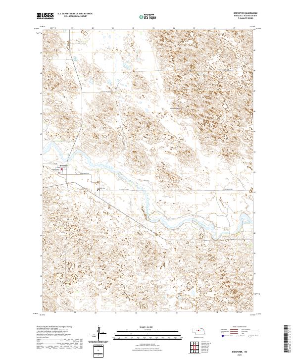 Brewster, NE — USGS 7.5-minute topo (2021)