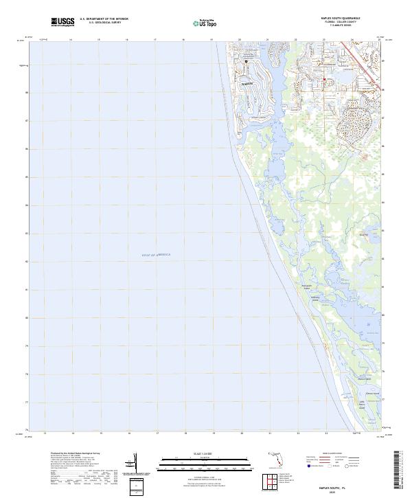 Naples South, FL — USGS 7.5-minute topo (2025)
