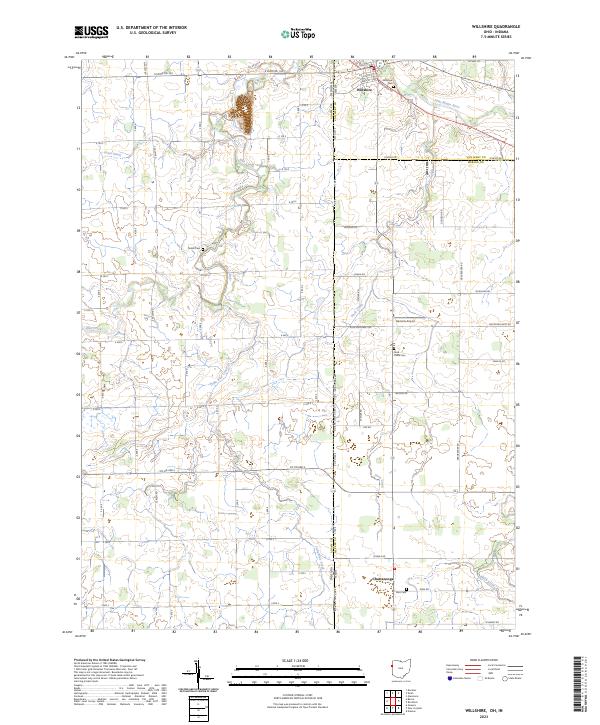Willshire, OH-IN — USGS 7.5-minute topo (2023)