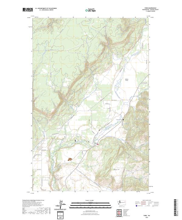 Ford, WA — USGS 7.5-minute topo (2023)