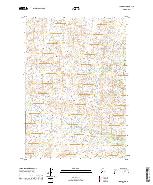 Valdez B-4 SW, AK — USGS 7.5-minute topo (2023)
