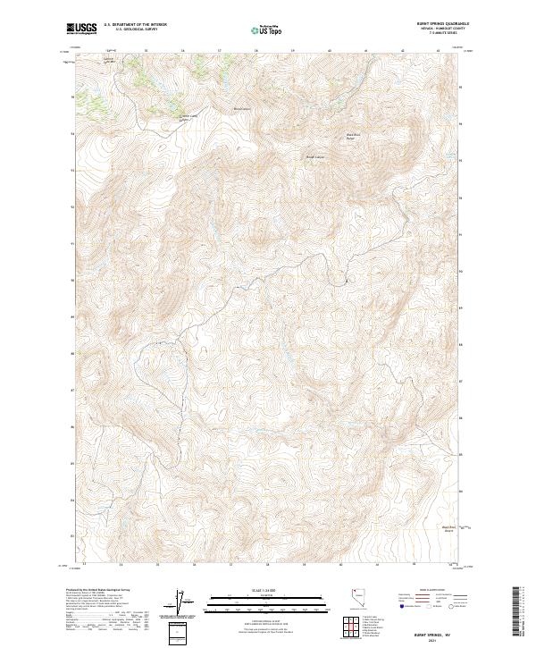 Burnt Springs, NV — USGS 7.5-minute topo (2021)