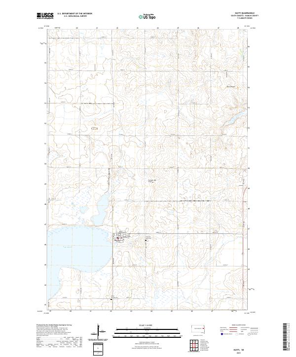 Hayti, SD — USGS 7.5-minute topo (2021)