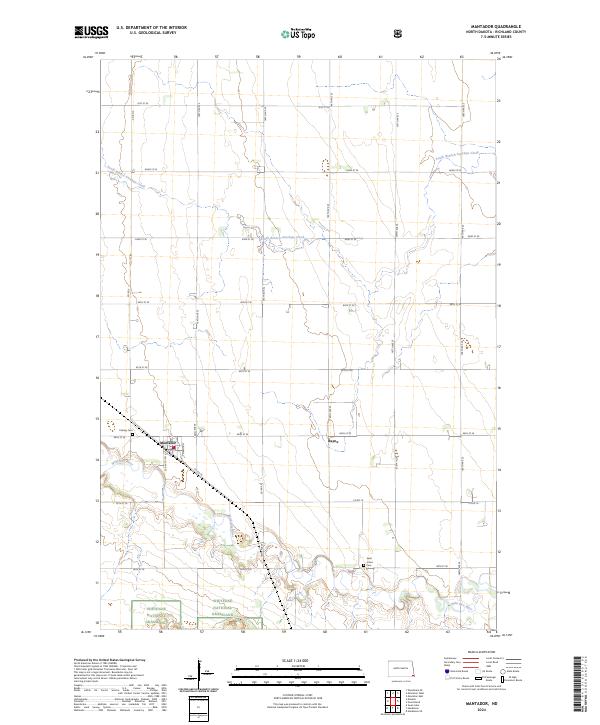 Mantador, ND — USGS 7.5-minute topo (2024)