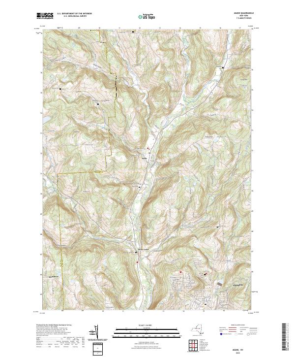 Maine, NY — USGS 7.5-minute topo (2023)