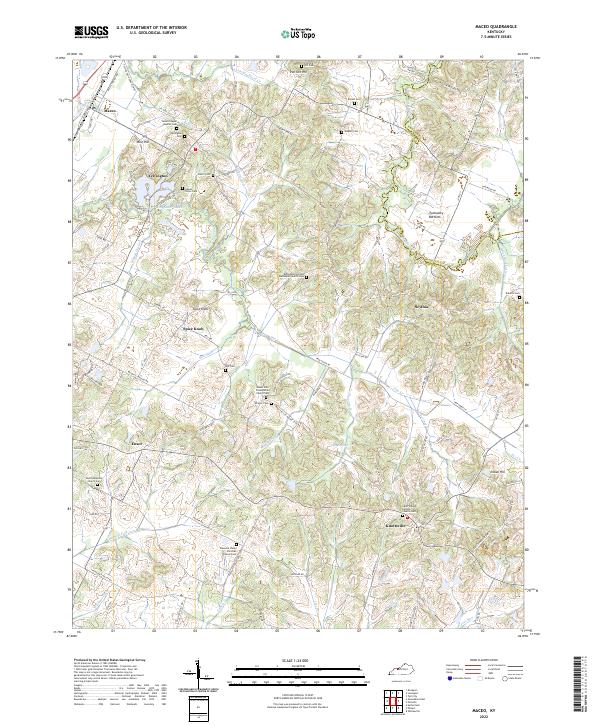 Maceo, KY — USGS 7.5-minute topo (2022)