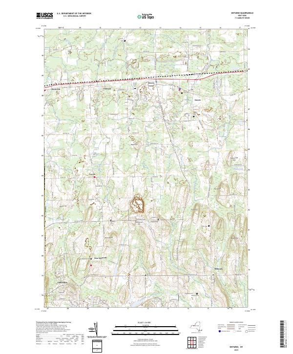 Ontario, NY — USGS 7.5-minute topo (2023)