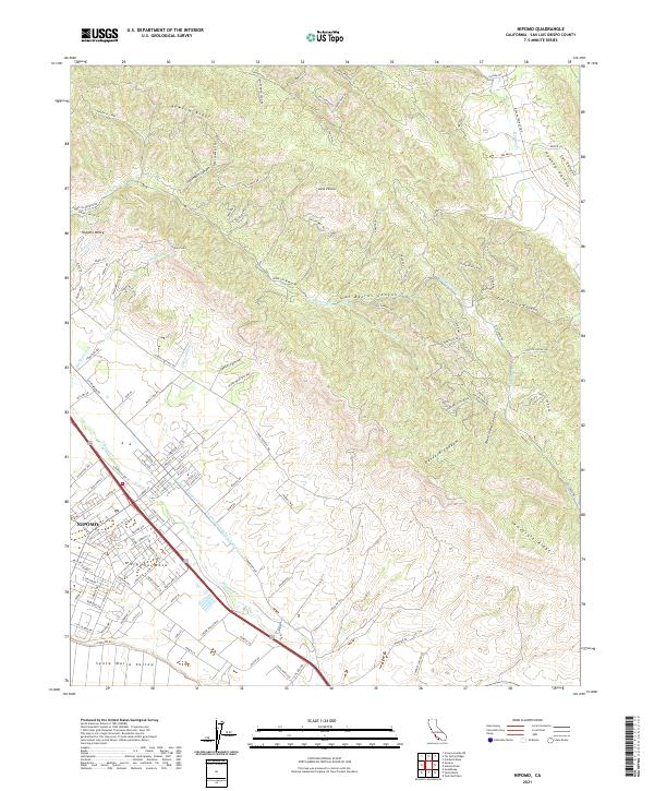 Nipomo, CA — USGS 7.5-minute topo (2021)