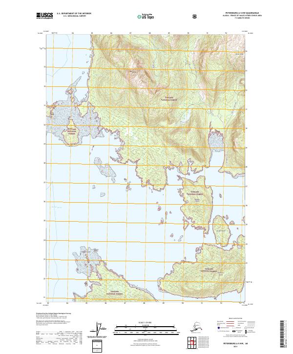 Petersburg A-5 NW, AK — USGS 7.5-minute topo (2021)