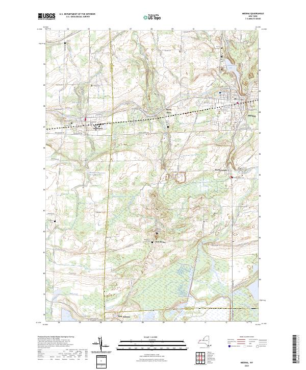 Medina, NY — USGS 7.5-minute topo (2023)