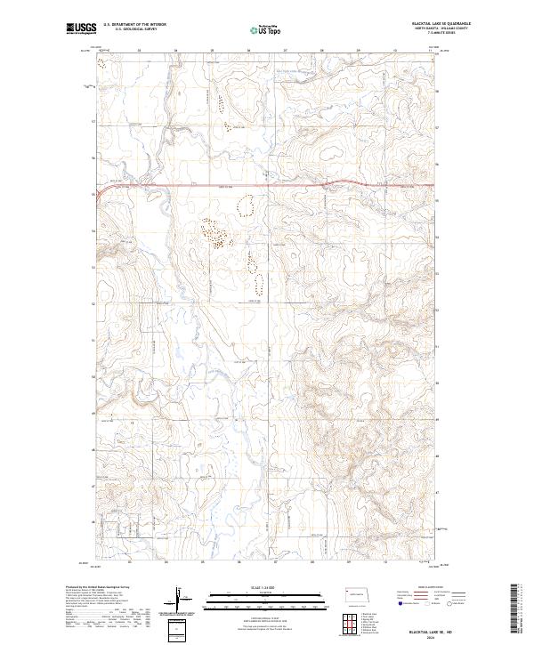 Blacktail Lake SE, ND — USGS 7.5-minute topo (2024)