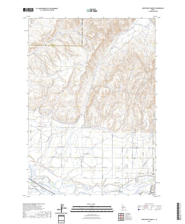Northwest Emmett, ID — USGS 7.5-minute topo (2024)