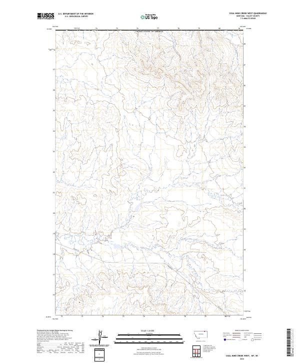 Coal Mine Creek West, MT-SK — USGS 7.5-minute topo (2024)