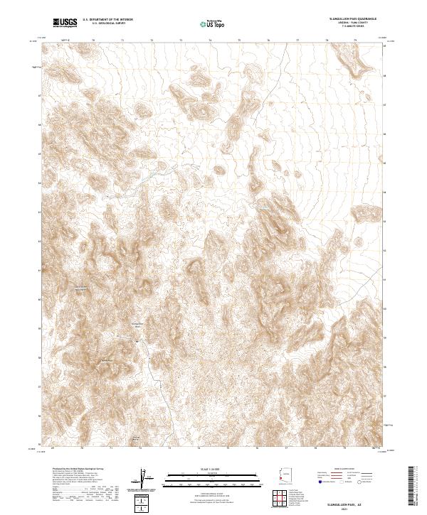 Slumgullion Pass, AZ — USGS 7.5-minute topo (2021)
