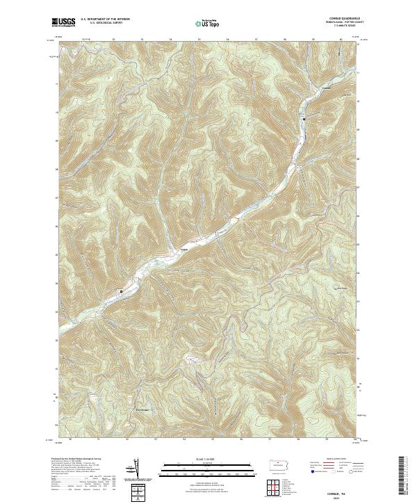 Conrad, PA — USGS 7.5-minute topo (2023)