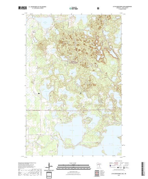 Little Bowstring Lake, MN — USGS 7.5-minute topo (2022)