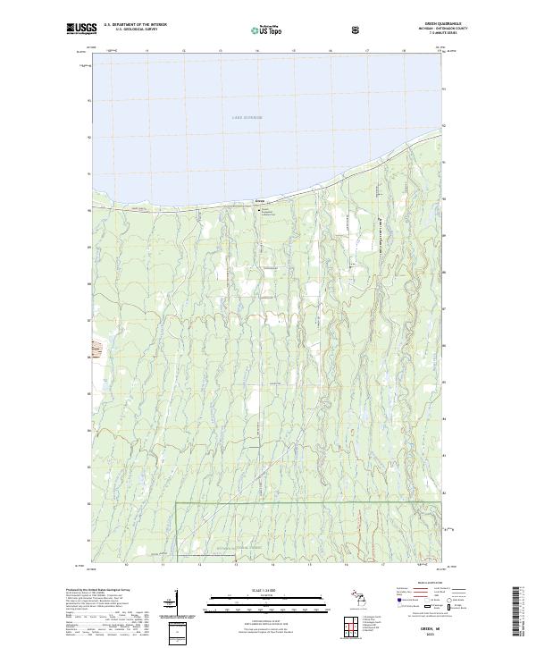 Green, MI — USGS 7.5-minute topo (2023)