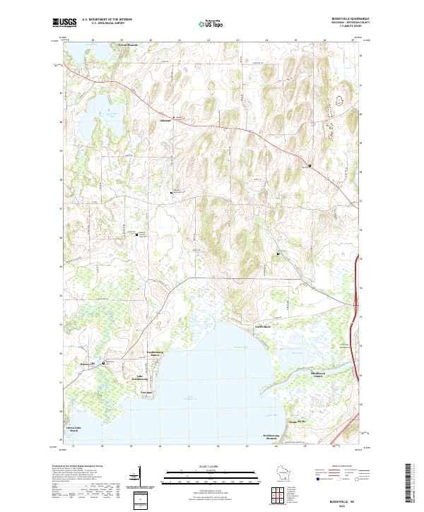 Busseyville, WI — USGS 7.5-minute topo (2022)