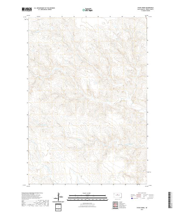 Stove Creek, SD — USGS 7.5-minute topo (2021)