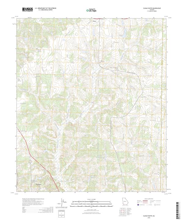 Climax South, GA — USGS 7.5-minute topo (2026)