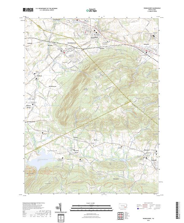 Womelsdorf, PA — USGS 7.5-minute topo (2023)