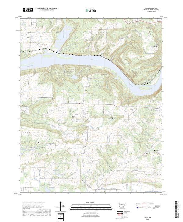 Cecil, AR — USGS 7.5-minute topo (2024)
